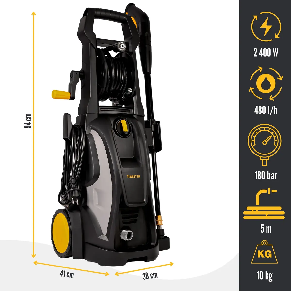 Specyfikacja Myjka ciśnieniowa BESTEN BE0002913